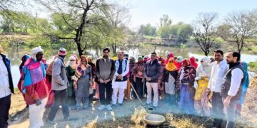 Nangliya: Labor dialogue under MNREGA Bachao Sangram, Sanjay Yadav termed the policies of the central government as anti-labor.