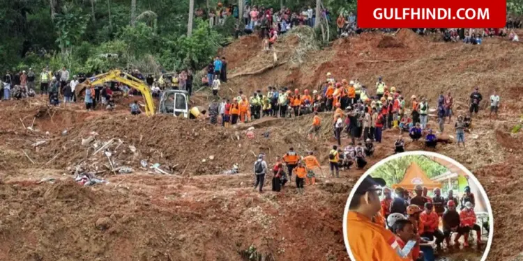 Nature wreaks havoc in Indonesia, mountain falls on sleeping people, 8 killed and more than 80 missing