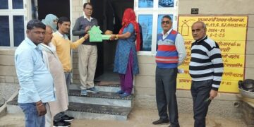 Neemrana: Dream of 7 families of Pipli village came true, house entry took place under Pradhan Mantri Awas Yojana.
