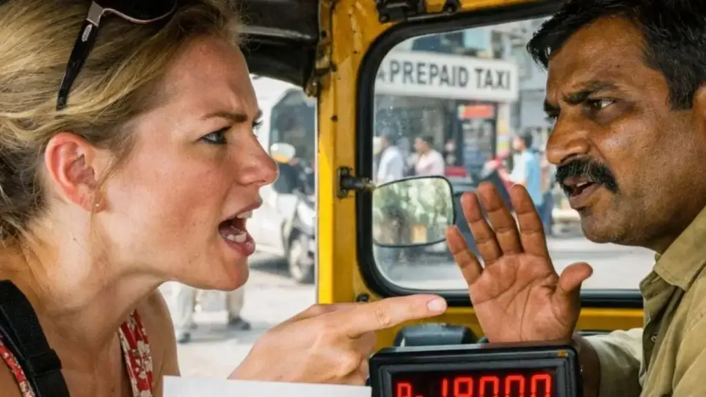 Only 400 meters journey, taxi charges Rs 18000; Arrest on complaint of foreign female tourist
