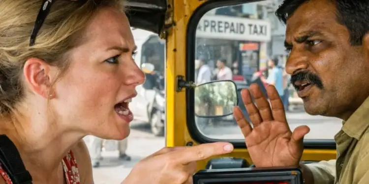 Only 400 meters journey, taxi charges Rs 18000; Arrest on complaint of foreign female tourist