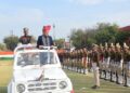 Republic Day celebration in Jodhpur: Minister Jogaram Patel hoisted the tricolor, Umaid Stadium echoed with the national anthem on completion of 150 years of 'Vande Mataram'.