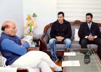 सुधांशु पांडेय ने राजनाथ सिंह से की मुलाकात, बोले- उनके विचारों में अद्भुत दूरदर्शिता