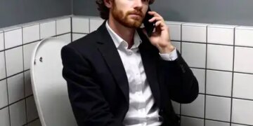 The habit of using mobile in toilet will spoil health, body will become home of diseases.