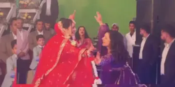 A girl created a stir wearing a lehenga at her best friend's wedding, the boys were shocked to see the dance!