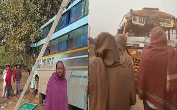 Accident on Jaipur-Nagaur-Phalodi Mega Highway: Sleeper bus and school bus collide, 6 children injured