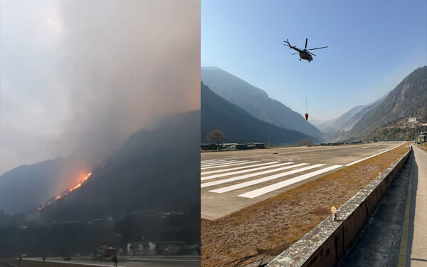 Army and Air Force engaged in operation on war footing to extinguish forest fire in Arunachal Pradesh and Nagaland.