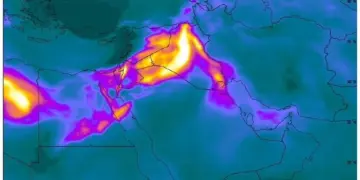 Dust storm warning in Saudi and Kuwait, Meteorological Department said winter is not over yet
