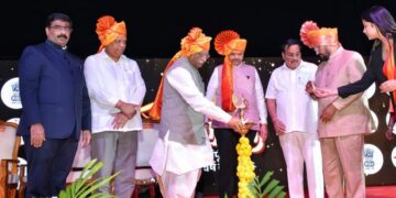 Governor Bagde participated in Shivaji Maharaj Jayanti celebrations in Agra