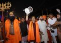 Gujarat: Grand beginning of Mahashivratri fair, Deputy CM Harsh Sanghvi performed Maha Aarti in Bhavnath temple.