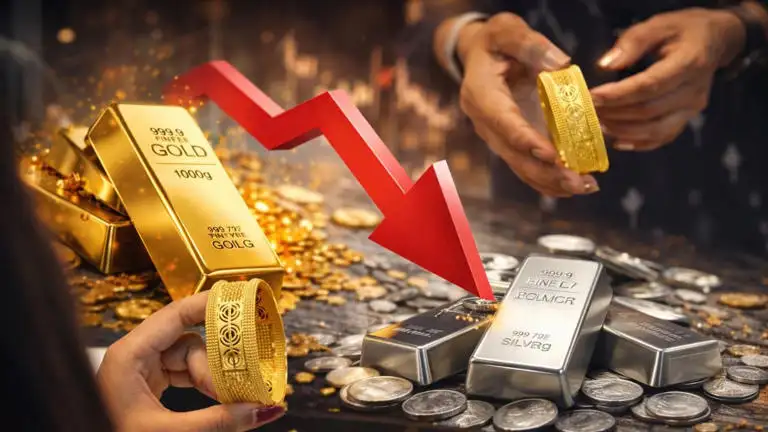Heavy fall again in Gold-Silver! Silver fell by ₹ 24,000 and gold by ₹ 4,500, know what is the latest price
