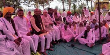 Honor ceremony of former centenarian MP Pandit Ramkishan in Bharatpur