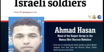 IDF kills Hamas sniper commander Ahmad Hasan, avenges the death of 5 Israeli soldiers