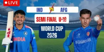 IND vs AFG U19 Semifinal Score Update: 9 fours and 4 Vaibhav played a explosive innings, know here how much the score reached