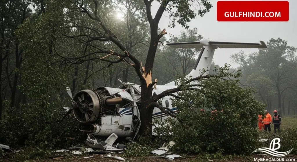 India One Air plane crash reported, plane hits tree due to engine failure, 1 dead