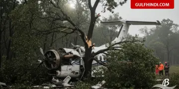 India One Air plane crash reported, plane hits tree due to engine failure, 1 dead