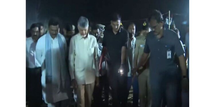 Kakinada firecracker blast: Chief Minister Chandrababu Naidu announces ex-gratia of Rs 20 lakh, four officials suspended