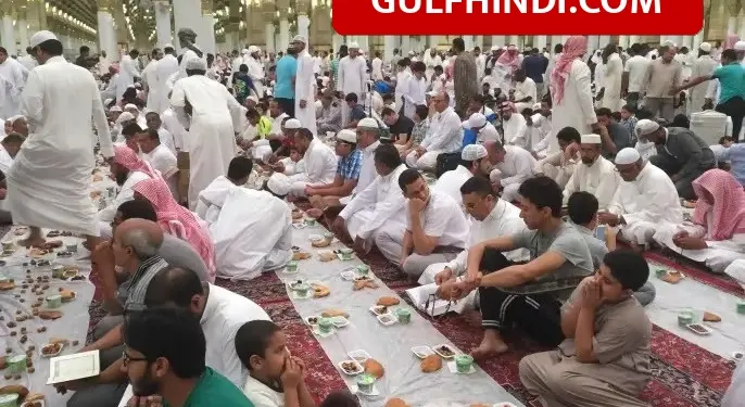 Madina Masjid an-Nabawi: Crowd gathered in Madina on the first day of Ramzan, 2.27 lakh fasting people broke their fast together.