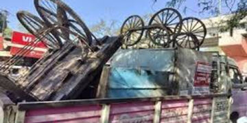 Municipal Corporation Jaipur removed temporary encroachment, collected carrying charge of Rs 8 thousand