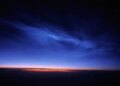 Mysterious 'noctilucent clouds' glowing at night, spread light even after sunset