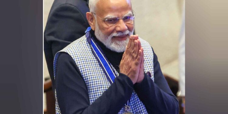 PM Modi received ‘highest honour’ of Israeli Parliament, became the first global leader to receive the medal
