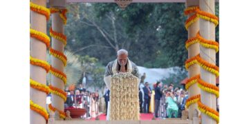 Prime Minister Narendra Modi participated in the prayer meeting in Gandhi Smriti