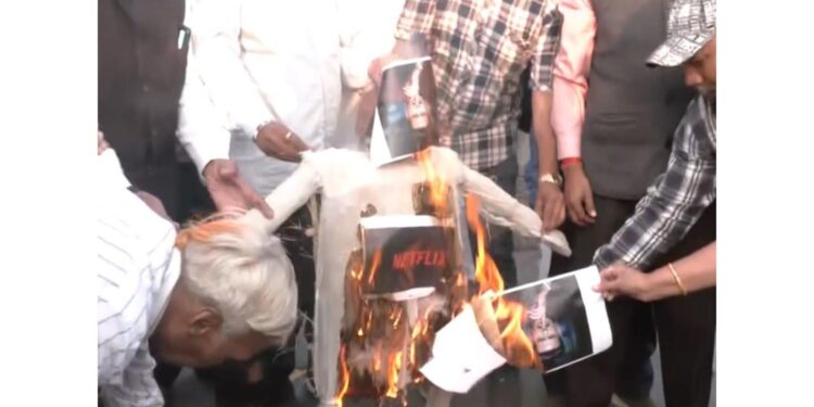 Protests begin across India against Netflix's film 'Ghooskhor Pandit'; Effigies burnt in Prayagraj and Indore