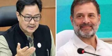 'Rahul Gandhi is the most dangerous person for India's security', politics heated up due to Rijiju's allegations