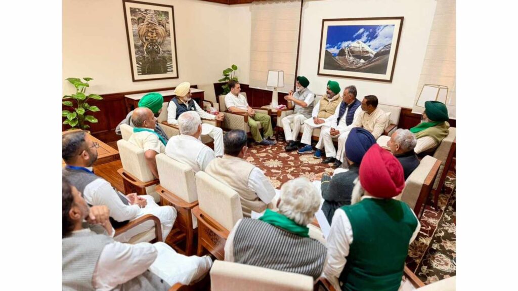Rahul Gandhi met 17 major farmer organizations in Parliament House, India-US interim trade agreement discussed