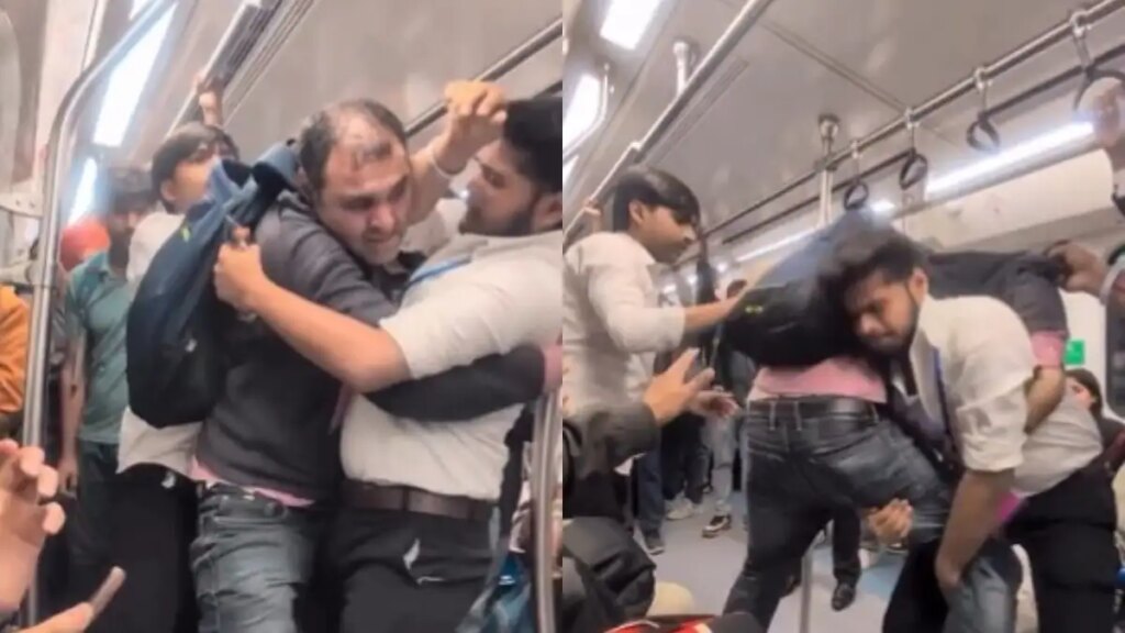 Ruckus in Delhi Metro: Heavy fight between two corporate employees, video goes viral