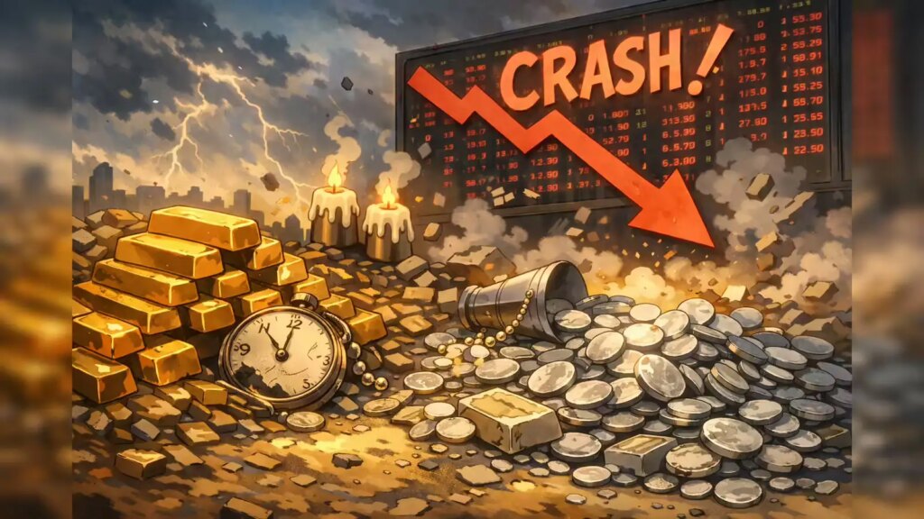 Silver price falls for the third consecutive day, gold becomes costlier, see video, fall of Rs 1 lakh 45 thousand in 18 days