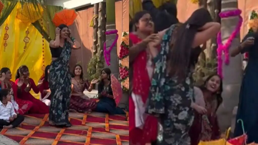 The attack here happened suddenly! Trouble befalls woman dancing at wedding, watch viral video here