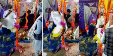 The groom's funny race in the wedding hall, people started laughing after watching the viral video