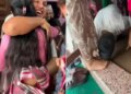 There was an atmosphere of happiness in the house when the periods came for the first time, the family organized a baby shower and banquet for the daughter, watch the video.