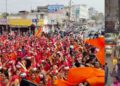 Udaipur: Hindu conference in Ayad Basti, the city became saffron, Jai Shri Ram echoed with the grand vehicle rally.
