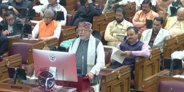 Uttar Pradesh: Finance Minister Suresh Khanna presented a budget of Rs 9,12,696 crore.