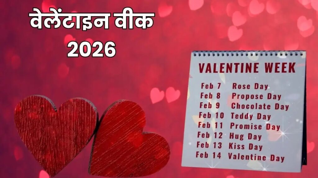 Valentine's Week 2026 Calendar: The week of love is about to start, know when and which day will be celebrated.
