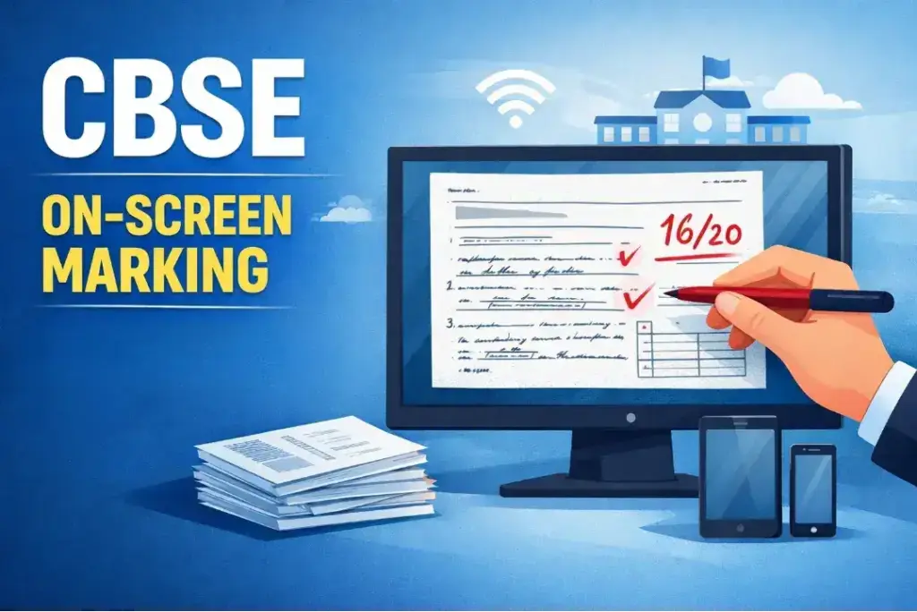 What is the new on-screen marking system of CBSE? The system of checking 12th board copies will change