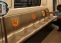 Why is the color of seats in Delhi Metro only silver, this color is visible only in the blue line, what is the reason?