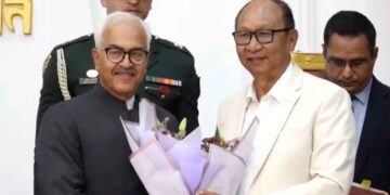 Yumnam Khemchand Singh became the new Chief Minister of Manipur, took oath along with two Deputy CMs and ministers.
