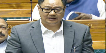 Kiren Rijiju's sharp reaction on Congress' uproar in Lok Sabha, said- Is one man the Maharaja of the entire country?