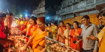 Hindu New Year and Chaitra Navratri: A great confluence of devotion and culture, Lucknow square illuminated with the light of 7001 lamps.