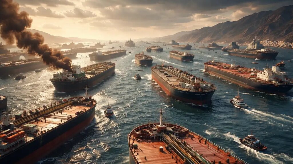22 Indian ships stranded in the Strait of Hormuz, many essential commodities including LPG, petrol and diesel stopped, government shared data
