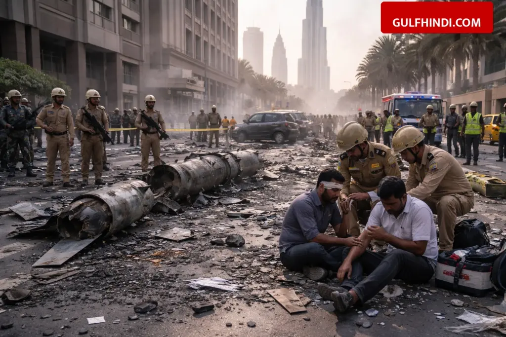 4 people including 2 Indians injured due to missile debris falling in Dubai, security forces shot down several drones