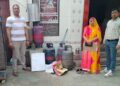 Action on illegal use of domestic gas cylinders, 15 cylinders seized