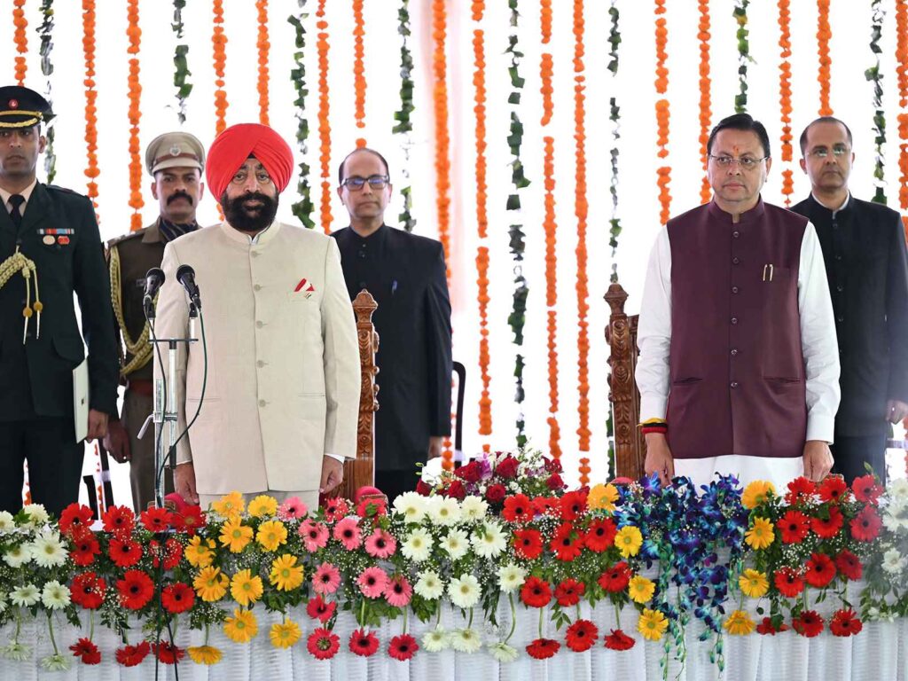 Cabinet expansion in Uttarakhand, five BJP MLAs took oath as ministers.