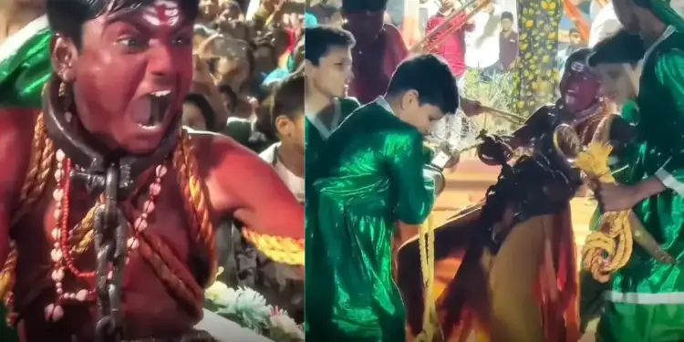 Child pretending to be Sambhaji Maharaj gave tremendous Sambhaji Maharaj, after watching the video people said - 'He is failing Vicky Kaushal'