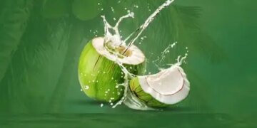 Coconut water is like nectar in summer, keeps the body naturally hydrated.