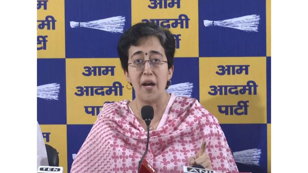 Delhi: Atishi appealed to the Assembly Speaker to cancel the suspension of four Aam Aadmi Party MLAs.