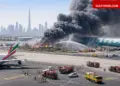 Dubai Flight Update: Fire caused by drone attack near Dubai Airport, 65 flights diverted